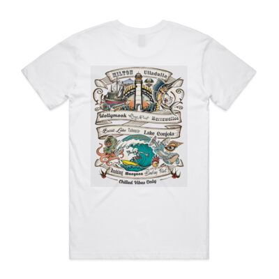 Towns - White Unisex Tee - AS Colour - Staple Crew Tee (Premium) Thumbnail